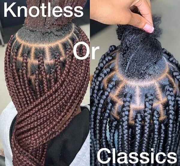 Knotless Box Braids Vs. Box Braids