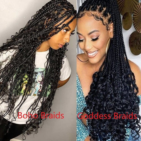 Boho Braids Vs. Goddess Braids