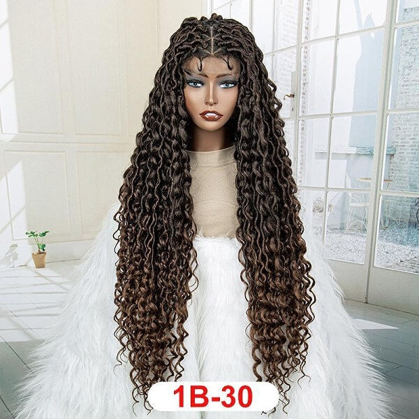 Braided cheapest wig long 1b30