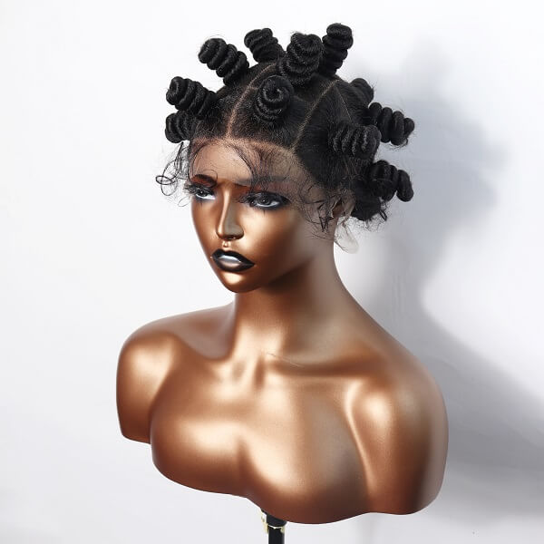 bantu knot braided wig