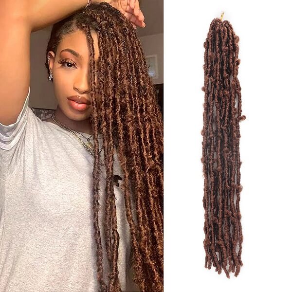 Butterfly Locs Crochet Braids Faux Locs Pre-looped Crochet Hair 24 Inch-MBW40