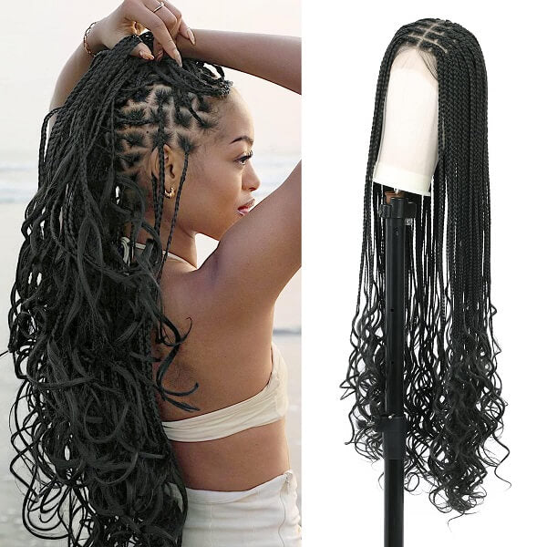 1B Box braided wig MyBraidedeWig