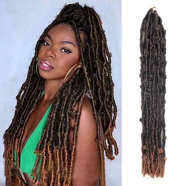 Butterfly Locs Crochet Braids Faux Locs Pre-looped Crochet Hair 24 Inch-MBW40