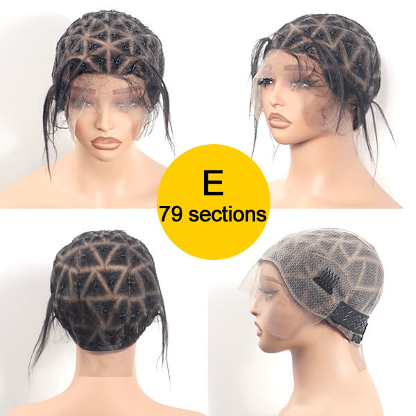 Full Lace Wig Cap For Crochet Box Braids Twists Braided Wig Cap For Braiding Boho Locs-MBW32