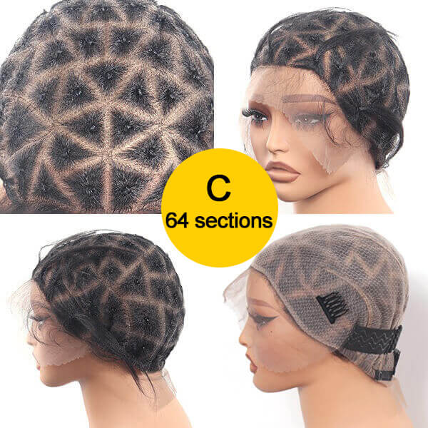 Full Lace Wig Cap For Crochet Box Braids Twists Braided Wig Cap For Braiding Boho Locs-MBW32